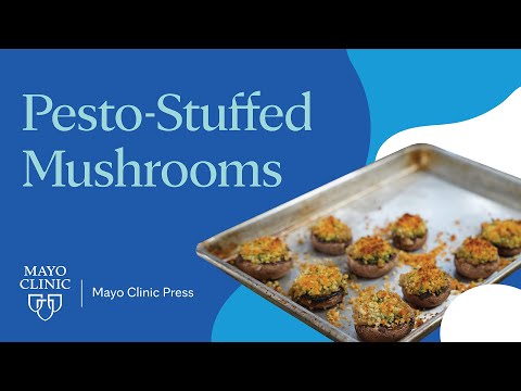 Delicious pesto-stuffed mushrooms recipe