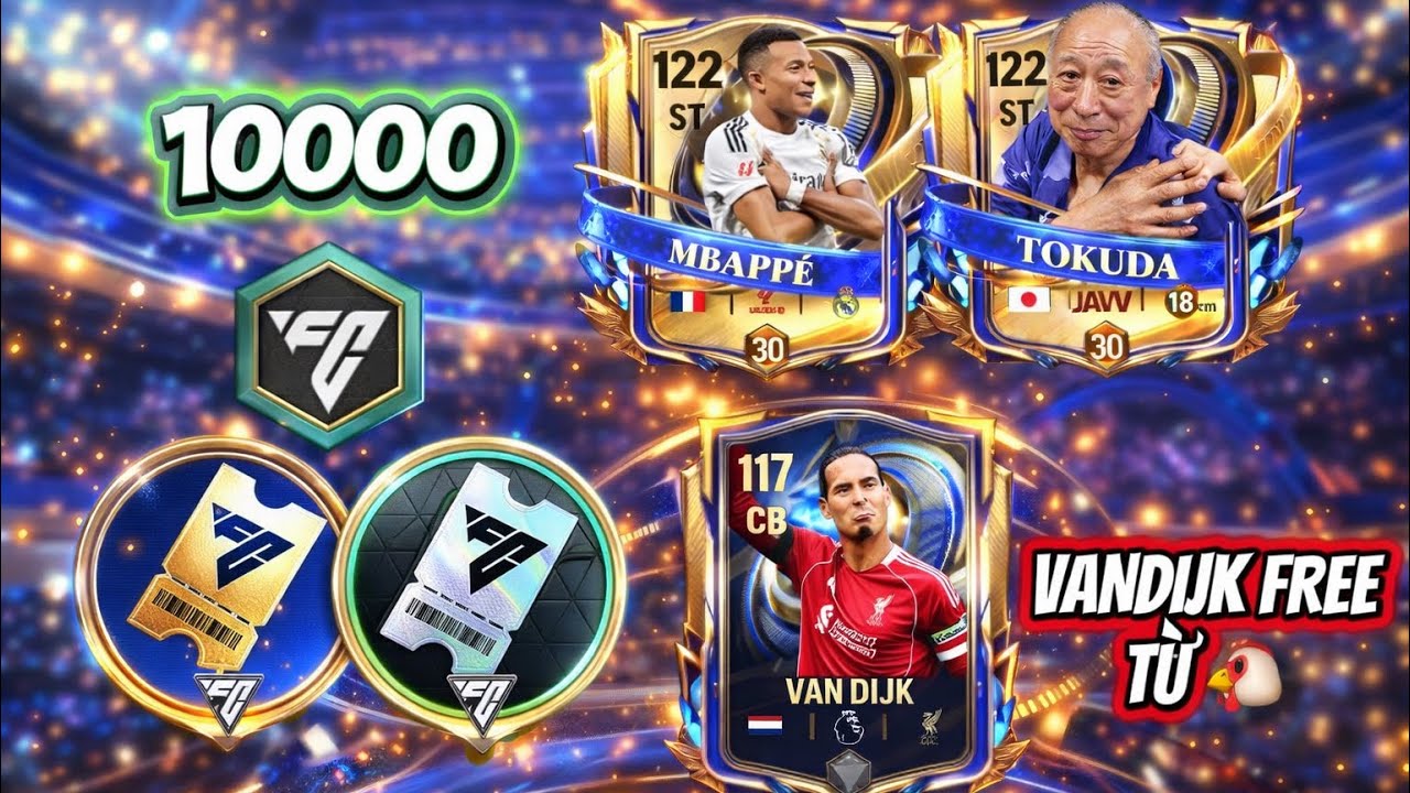 Chi 10000FC mở thẻ UTOTY nổ hủ x2 - Nhận 1 VANDIJK từ anh Gà | FCMOBILE VIỆT NAM