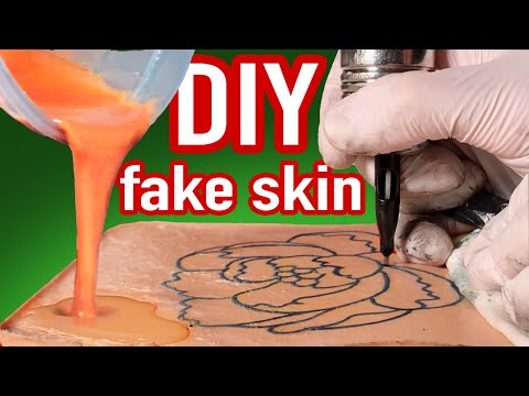 Never buy fake skin for tattoo practice!  Cheap, reusable, easy to make!