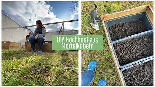 Hochbeet selber bauen mit Mörtelkübeln | Stabil mit SBB Rahmen