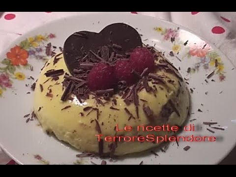 Bavarese con cuore di cioccolato