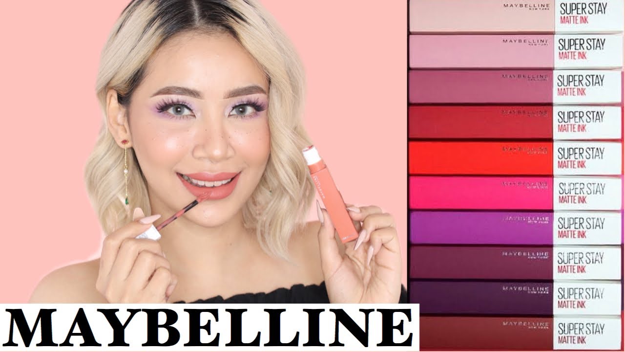 MAYBELLINE SUPERSTAY MATTE INK | swatches