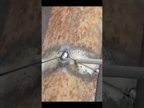 angle steel. Stick welding PG position. #shorts