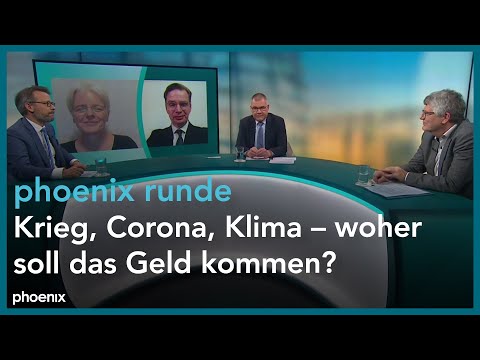 phoenix runde: Krieg, Corona, Klima - woher soll das Geld kommen? vom 23.03.22