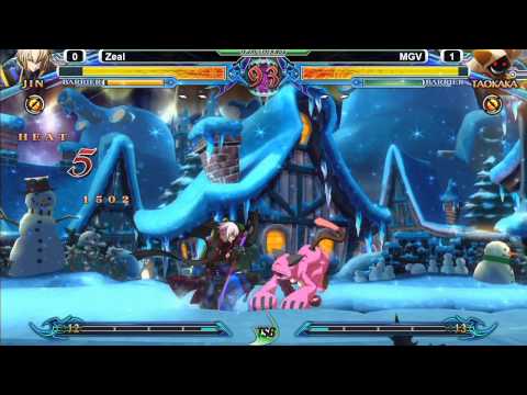 Blazblue: Chrono Phantasma @ TGITSB #1 - Zeal (Jin) vs MGV (Amane)