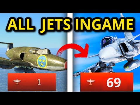 I SURVIVED 1 KILL WITH EVERY JET INGAME (From low tier to Top Tier sweden)