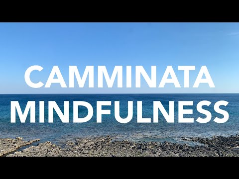 Mindful walking by the sea, together. Mindful walking.