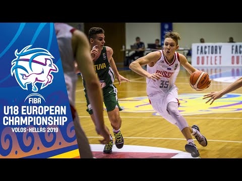 Russia v Lithuania - Full Game - FIBA U18 European Championship 2019