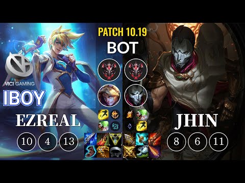 VG iBoy Ezreal vs Jhin Bot - KR Patch 10.19