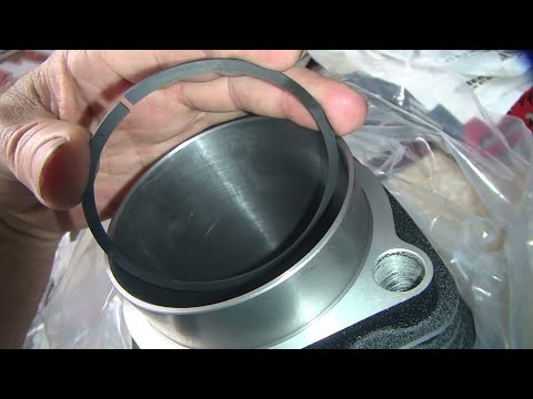 #154-A how to do it, gap file & install piston rings shovel pan evo xl 1200 harley by tatro machine