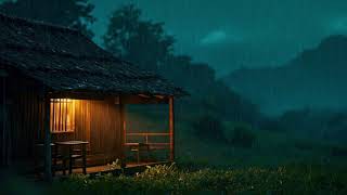 The soothing sound of rain is the music played by nature, Helps relax and sleeping