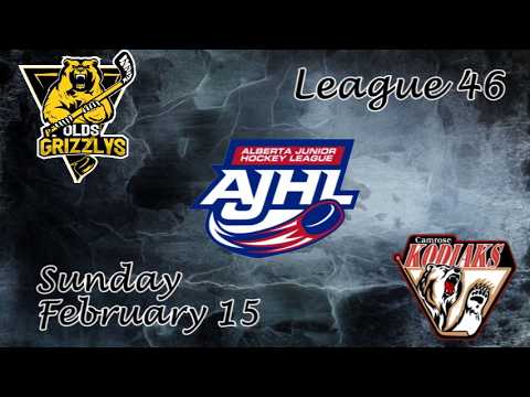 Kodiaks Hilites Gm 46 Olds Grizzlys @ Camrose Kodiaks February 15, 2026