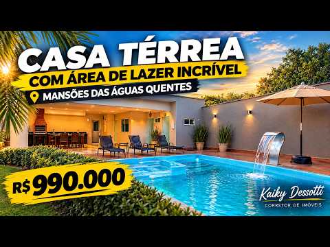 ENCONTREI O SEU PARAÍSO! CASA COM PISCINA EM CALDAS NOVAS | R$ 990 MIL