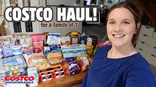 COSTCO GROCERY HAUL! | $400 MONTHLY STOCK UP - FAMILY OF 7