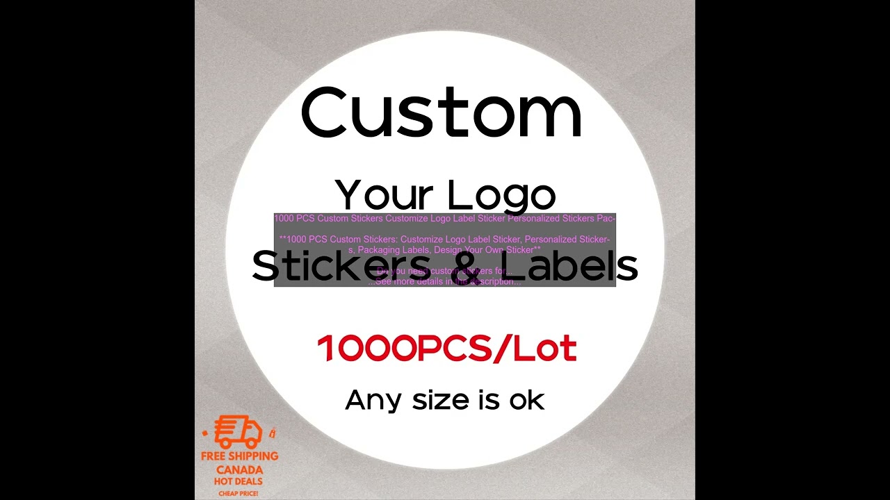 1005002743214057 1000 PCS Custom Stickers Customize Logo Label Sticker Personalized Sti