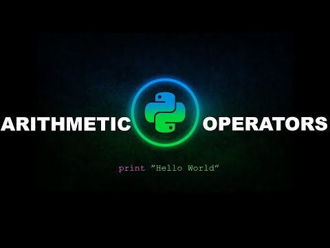 Arithmetic Operators Python Programming