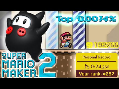 I got TOP 0.0014% in the Banzai Bill Ninji Speedrun!