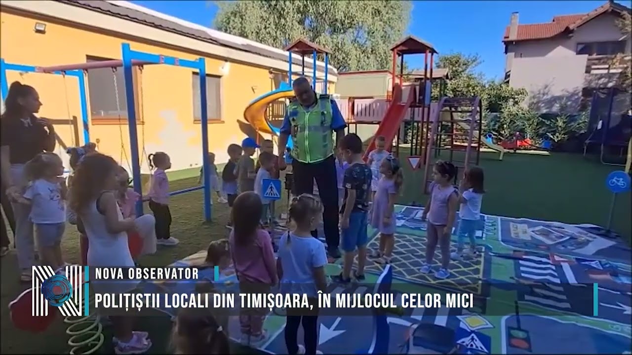 Polițiștii locali din Timișoara, în mijlocul celor mici