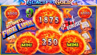 ULTIMATE FIRE LINK GLACIER GOLD GAVE ME 4 BONUSES 🎰