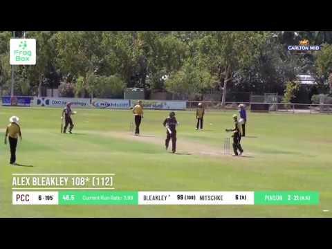 Carlton Mid Premier Grade: Round 5 - Bleakley's 100*