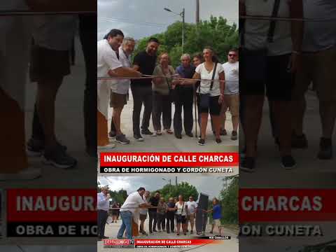 Inauguración del pavimento y cordón cuneta de la calle Charcas en Río Ceballos #rioceballos