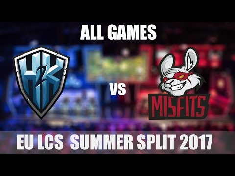 H2K vs MISFITS Highlights All Games EU LCS SUMMER SPLIT 2017