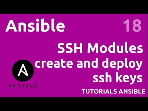 SSH modules generate and deploy a key ANSIBLE 18