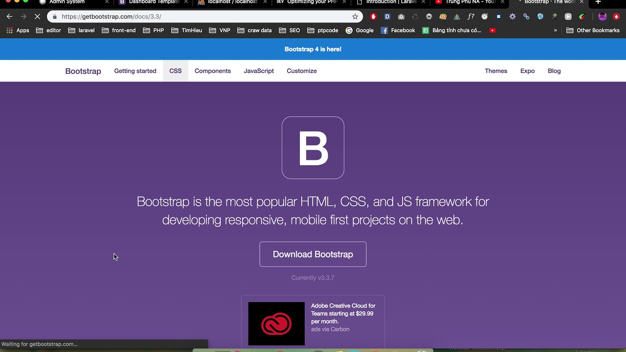 Bài 4 - Ghép giao diện admin - Tạo Controller danh mục - Website bán hàng - Laravel