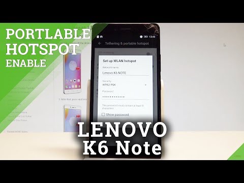 How to Enable Portable Hotspot on LENOVO K6 Note - Wi-Fi Hotspot |HardReset.Info