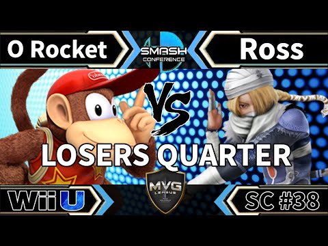 O Rocket (Diddy) vs. VGR DMG|Ross (Sheik & Ike) - SSB4 Losers Quarters - Smash Conference 38