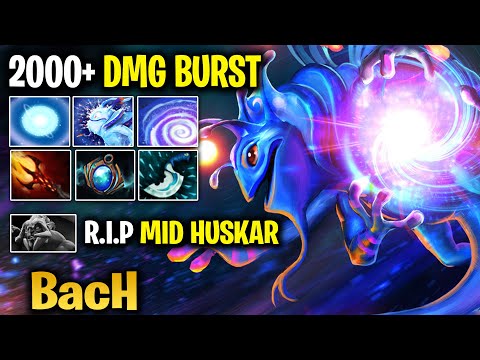 BacH 2000+ BURST MAGICAL DAMAGE Puck Vs Huskar Mid Dota 2 7.24 Pro MMR Gameplay