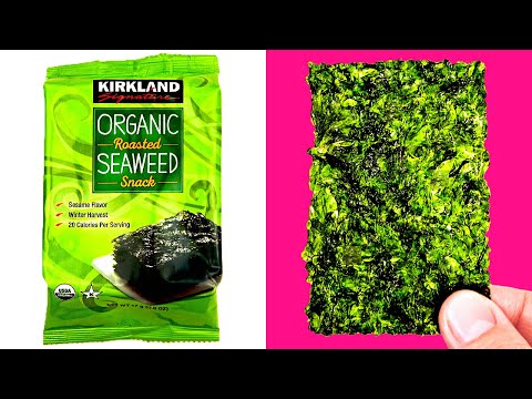 KIRKLAND ORGANIC ROASTED SEAWEED SNACK / Let's see what's inside! / Costco Food