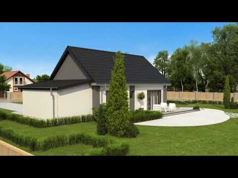 Z12 GP+ FR S2S   - Gotowy projekt domu z opcją poddasza użytkowego we współczesnym stylu do 70 m2