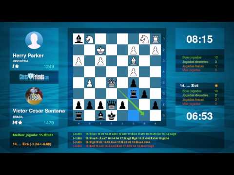 Chess Game Analysis: Herry Parker - Victor Cesar Santana : 0-1 (By ChessFriends.com)