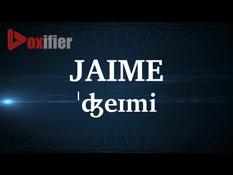 English Pronunciation of Jaime - Voxifier.com