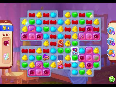 HomeScapes Level 7511 no boosters (18 moves)