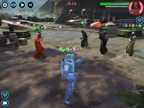 SWGOH - GAC - 3v3 - Trench (DC9) vs Tusken Chieftain - FAIL