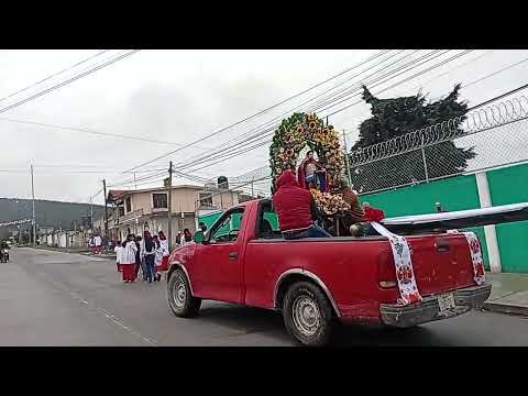 Procesión de San Juan bautista colonia justo sierra Perote Veracruz 