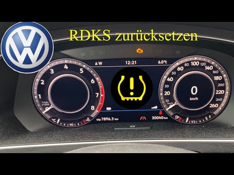VW Reifendruckkontrollanzeige zurücksetzen / anlernen