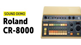 Video thumbnail for Roland CR 8000 - Drum Machine Sound-Demo by Bonedo Synthesizers