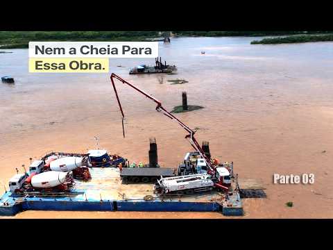 O Rio Subiu, Mas a Obra Não Para! Ponte em São Francisco-MG