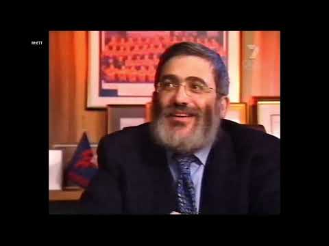 Joseph Gutnick honouring the sabbath on Grand Final Day 2000.