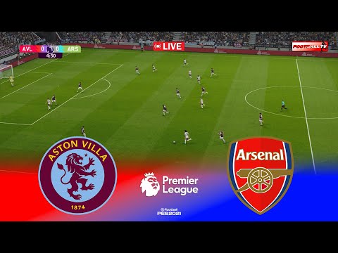 🔴Aston Villa vs Arsenal - English Premier League 2025/26 | Pes 21 Gameplay