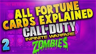 ALL FORTUNE CARDS IN INFINITE WARFARE ZOMBIES EXPLAINED! (Infinite Warfare Zombies Gameplay) Part 2