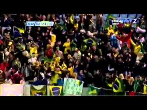 Neymar And Kaka assist Oscar Second Goal Brazil 2-0 Iraq 11.10.2012