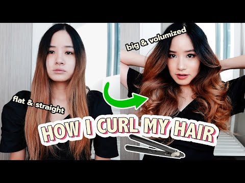 どのように。  フラットアイロンで髪をカールさせる｜クイック＆イージー (How to:  CURL HAIR WITH FLAT IRON | Quick & Easy)
