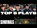 Top 5 Plays of Semifinals | Worlds 2023