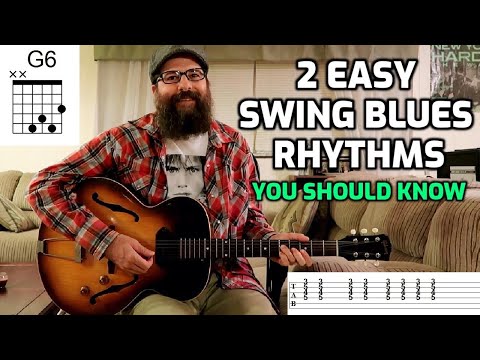 2 Easy Swing Blues Rhythms You Should Know - Guitar Lesson w/tabs