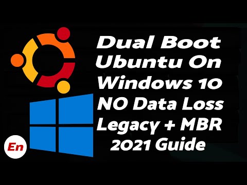 How to Dual Boot Ubuntu 20.04 on Windows 10 | Legacy | MBR | WITHOUT DATA Loss | Detailed 2021 Guide