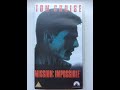 Original VHS Opening And Closing To Mission Impossible UK VHS Tape